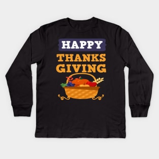 Thanksgiving day T-Shirts gift  turkey, christmas turkey  giving dinner Kids Long Sleeve T-Shirt